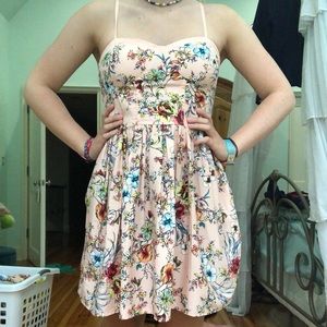 Pink Floral Dress